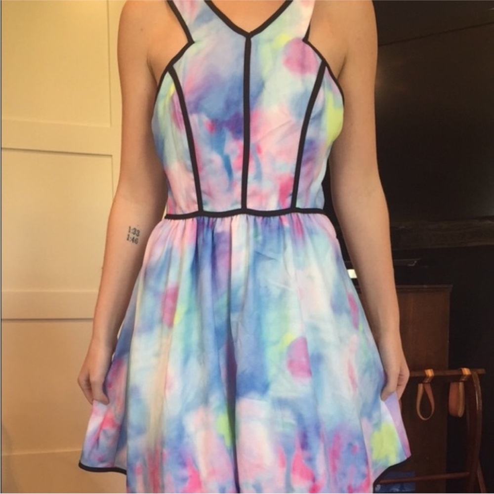 Tea N Cup Multicolor Sleeveless Dress